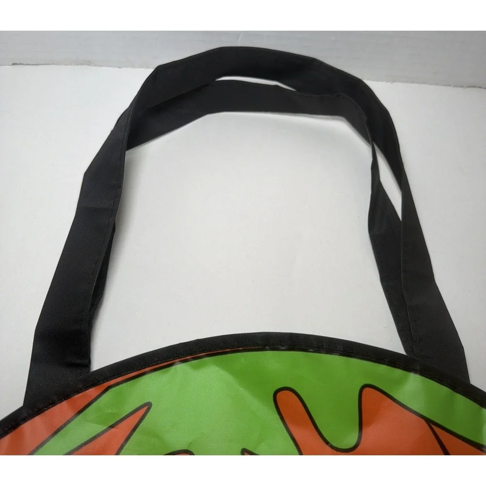 Vintage Trick Or Treat Bag Jack O Lantern Pumpkin Reusable Vinyl
